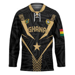 Custom Football 2026 Ghana Hockey Jersey Black Stars Rise