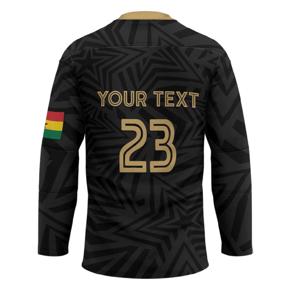 Custom Football 2026 Ghana Hockey Jersey Black Stars Rise