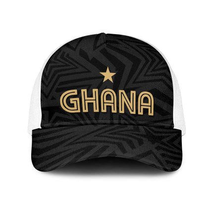 Football 2026 Ghana Mesh Trucker Cap Black Stars Rise