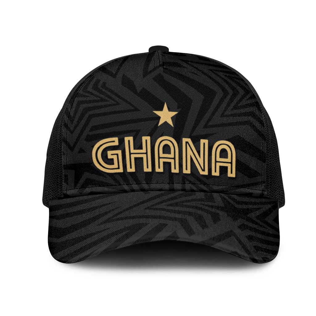 Football 2026 Ghana Mesh Trucker Cap Black Stars Rise