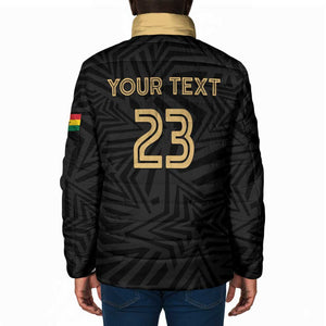 Custom Football 2026 Ghana Padded Jacket Black Stars Rise