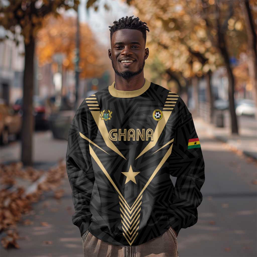 Custom Football 2026 Ghana Sweatshirt Black Stars Rise