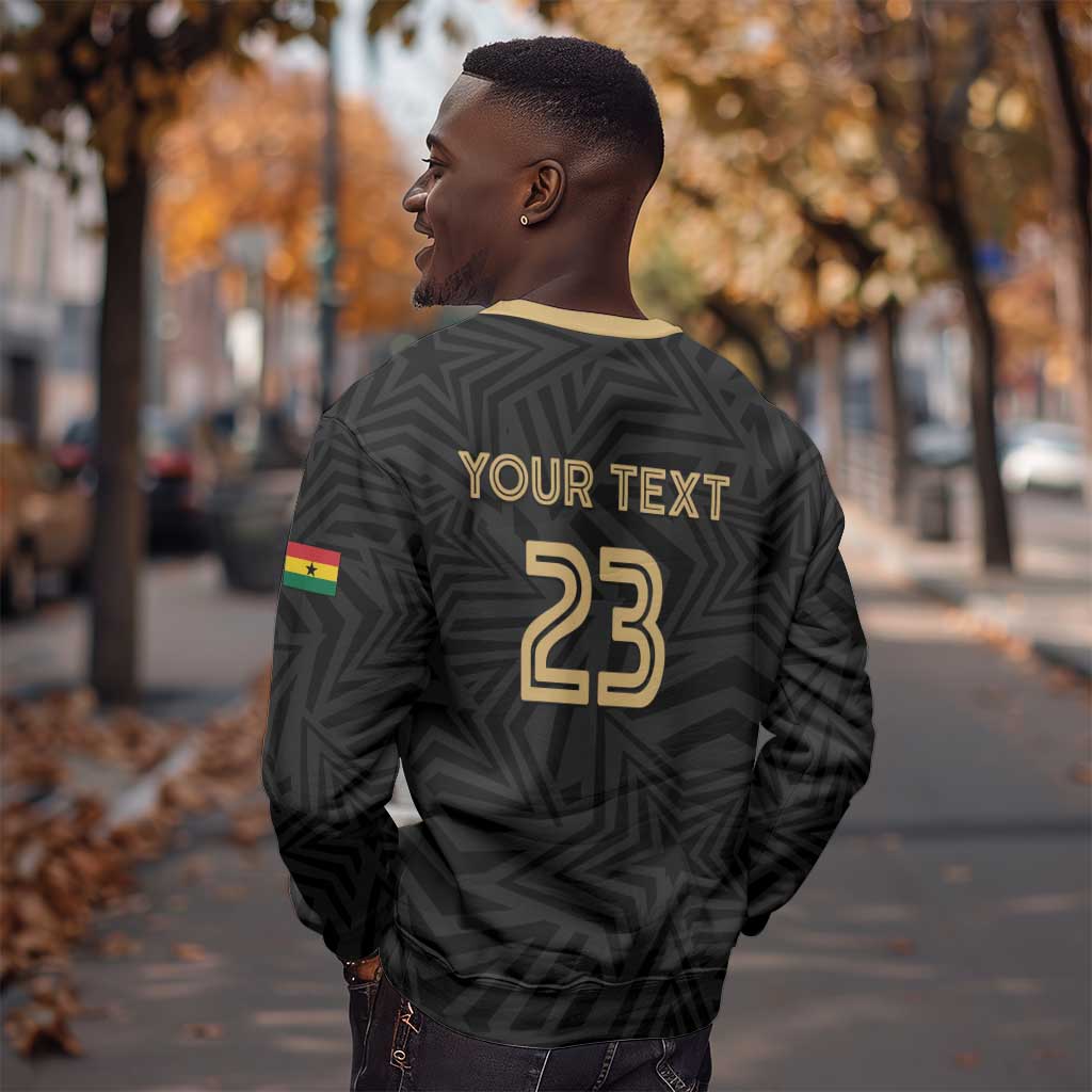 Custom Football 2026 Ghana Sweatshirt Black Stars Rise