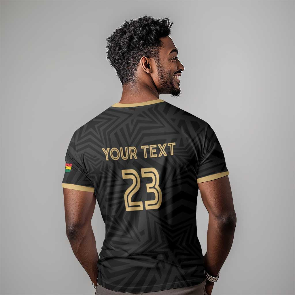Custom Football 2026 Ghana T shirt Black Stars Rise