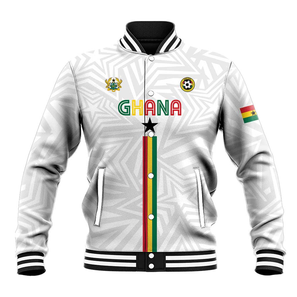 Custom Football 2026 Ghana Baseball Jacket Black Stars Go Glory