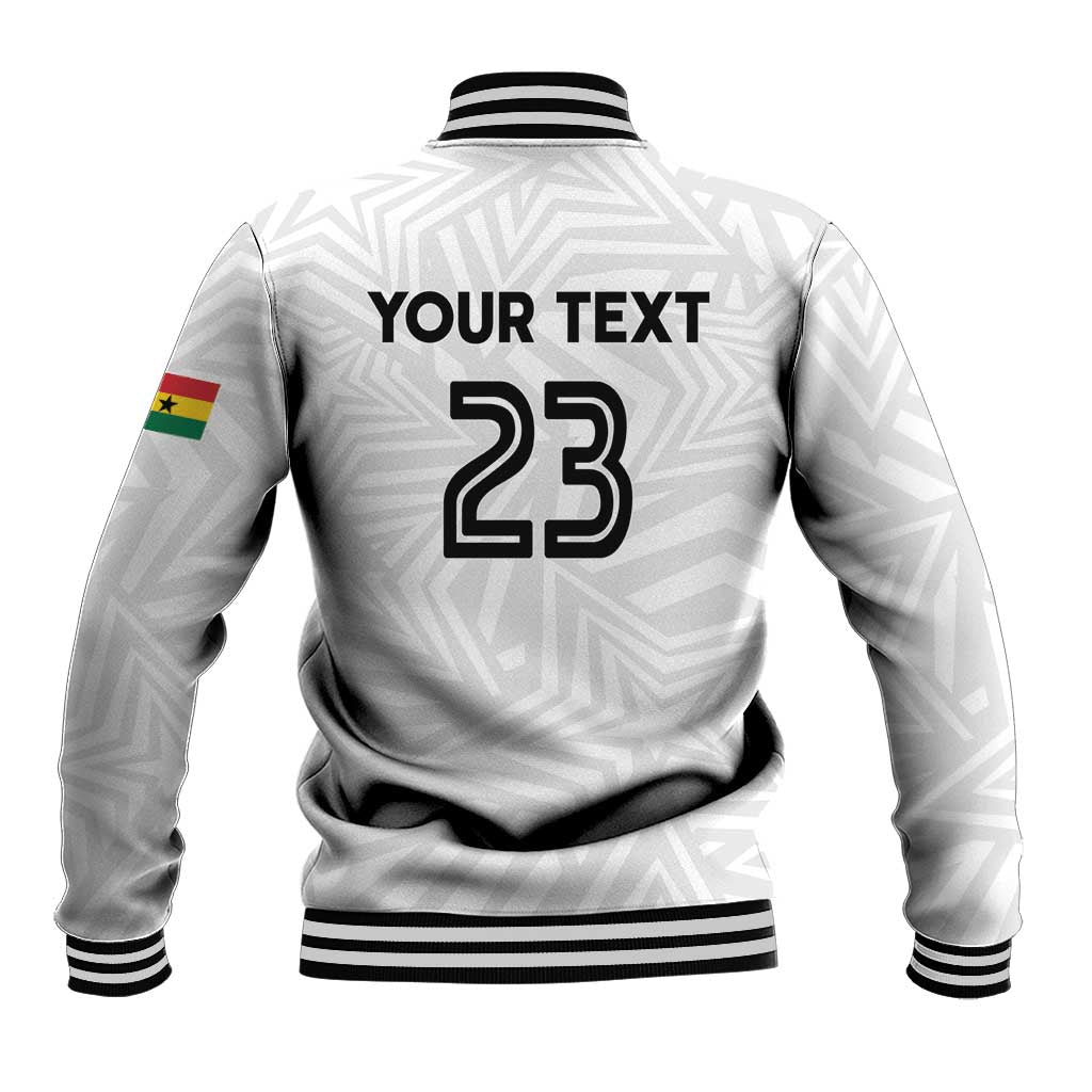 Custom Football 2026 Ghana Baseball Jacket Black Stars Go Glory