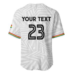Custom Football 2026 Ghana Baseball Jersey Black Stars Go Glory