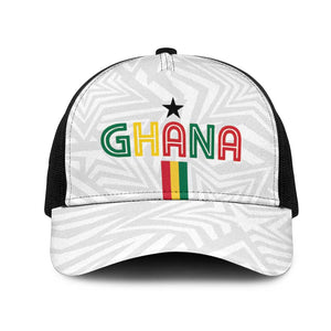 Football 2026 Ghana Baseball Net Cap Black Stars Go Glory