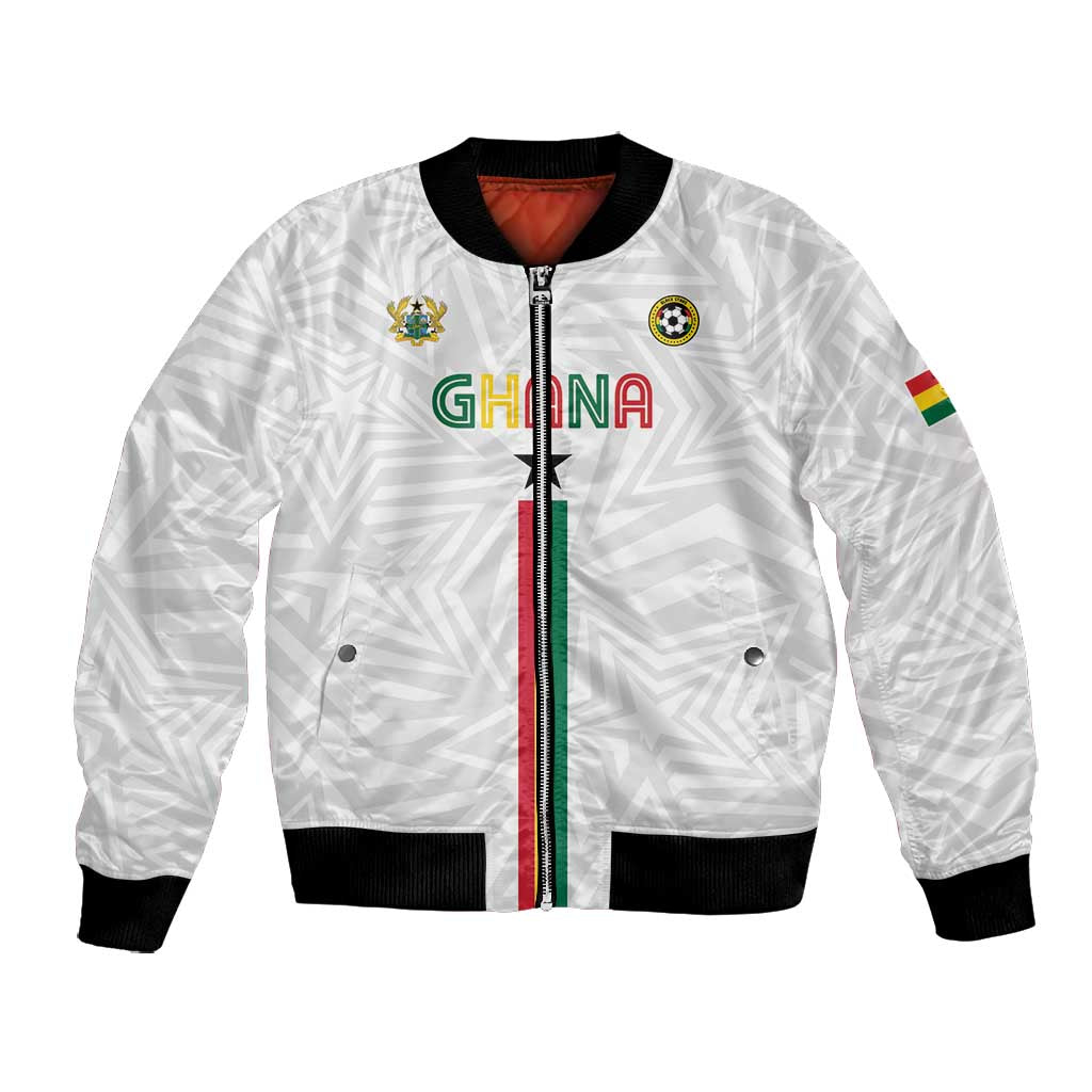 Custom Football 2026 Ghana Bomber Jacket Black Stars Go Glory