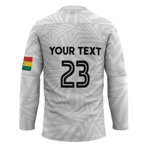 Custom Football 2026 Ghana Hockey Jersey Black Stars Go Glory