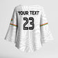 Custom Football 2026 Ghana Kimono Sleeve Blouse Black Stars Go Glory