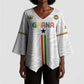 Custom Football 2026 Ghana Kimono Sleeve Blouse Black Stars Go Glory