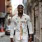 Custom Football 2026 Ghana Long Sleeve Button Shirt Black Stars Go Glory