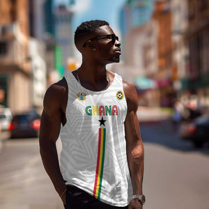 Custom Football 2026 Ghana Men Tank Top Black Stars Go Glory