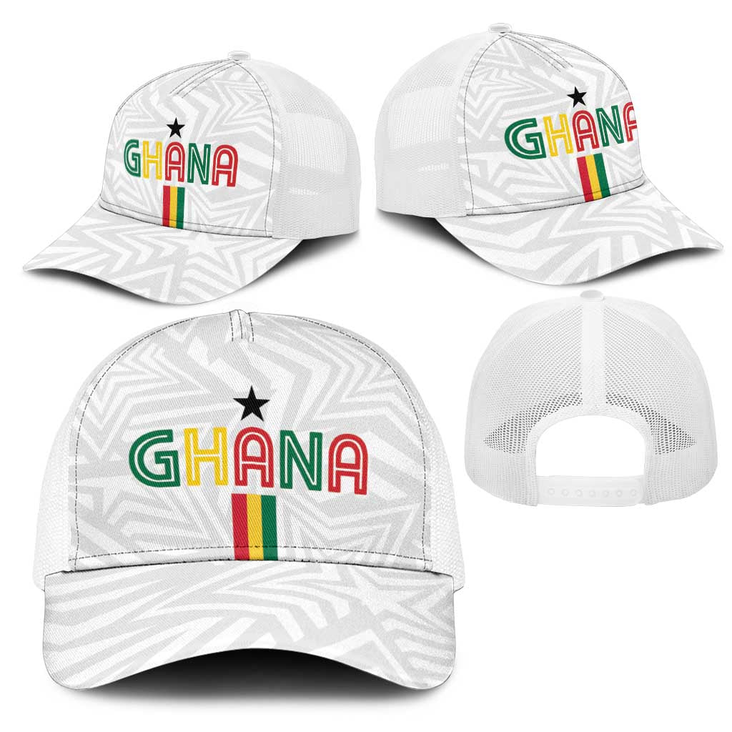Football 2026 Ghana Mesh Trucker Cap Black Stars Go Glory