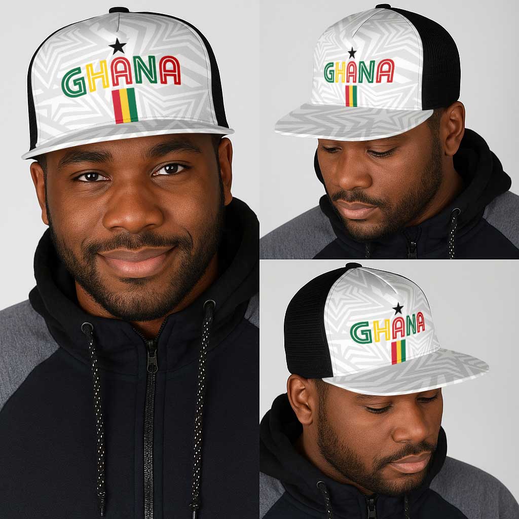 Football 2026 Ghana Mesh Trucker Cap Black Stars Go Glory