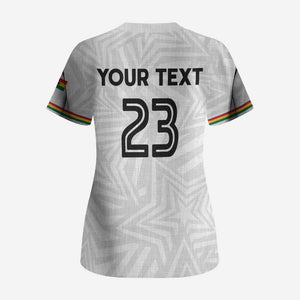 Custom Football 2026 Ghana Scrub Top Black Stars Go Glory