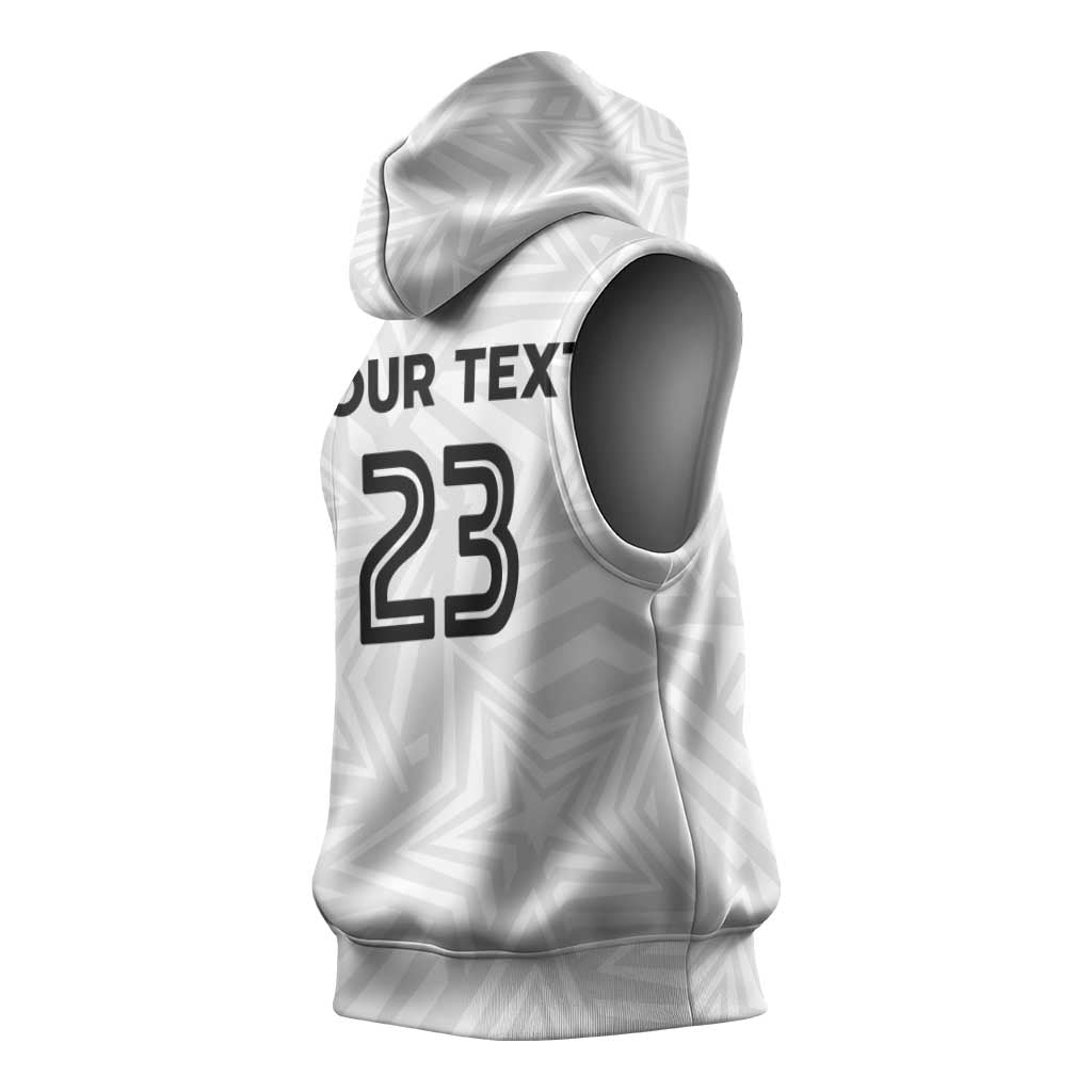Custom Football 2026 Ghana Sleeveless Hoodie Black Stars Go Glory
