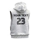 Custom Football 2026 Ghana Sleeveless Zip Hoodie Black Stars Go Glory