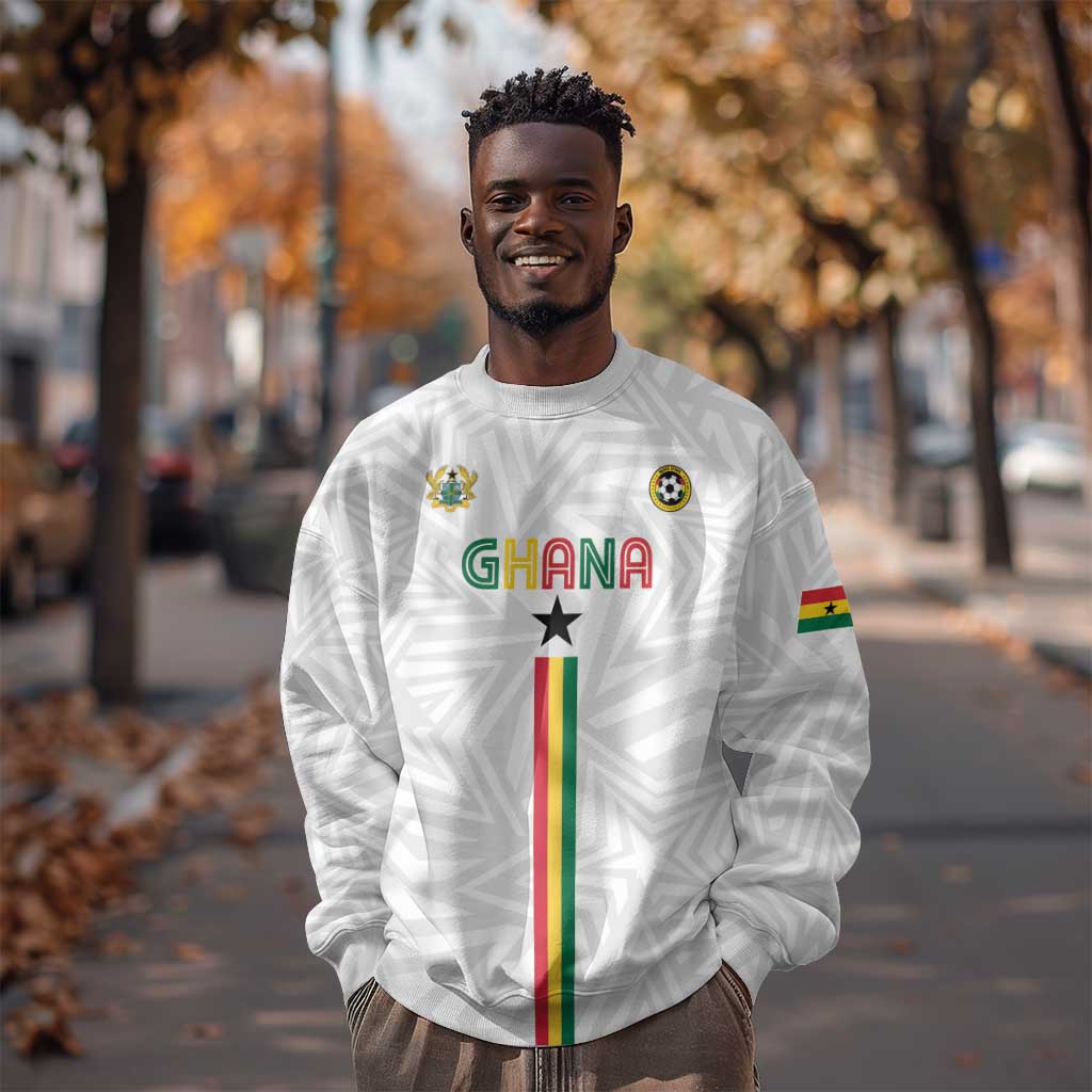 Custom Football 2026 Ghana Sweatshirt Black Stars Go Glory