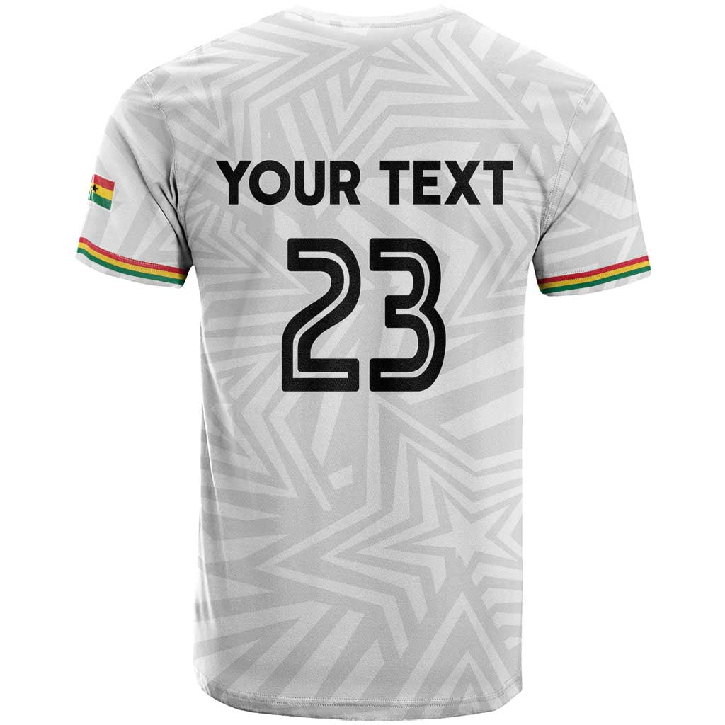 Custom Football 2026 Ghana T shirt Black Stars Go Glory