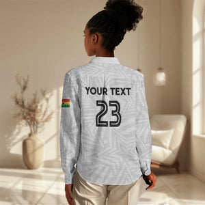 Custom Football 2026 Ghana Women Casual Shirt Black Stars Go Glory