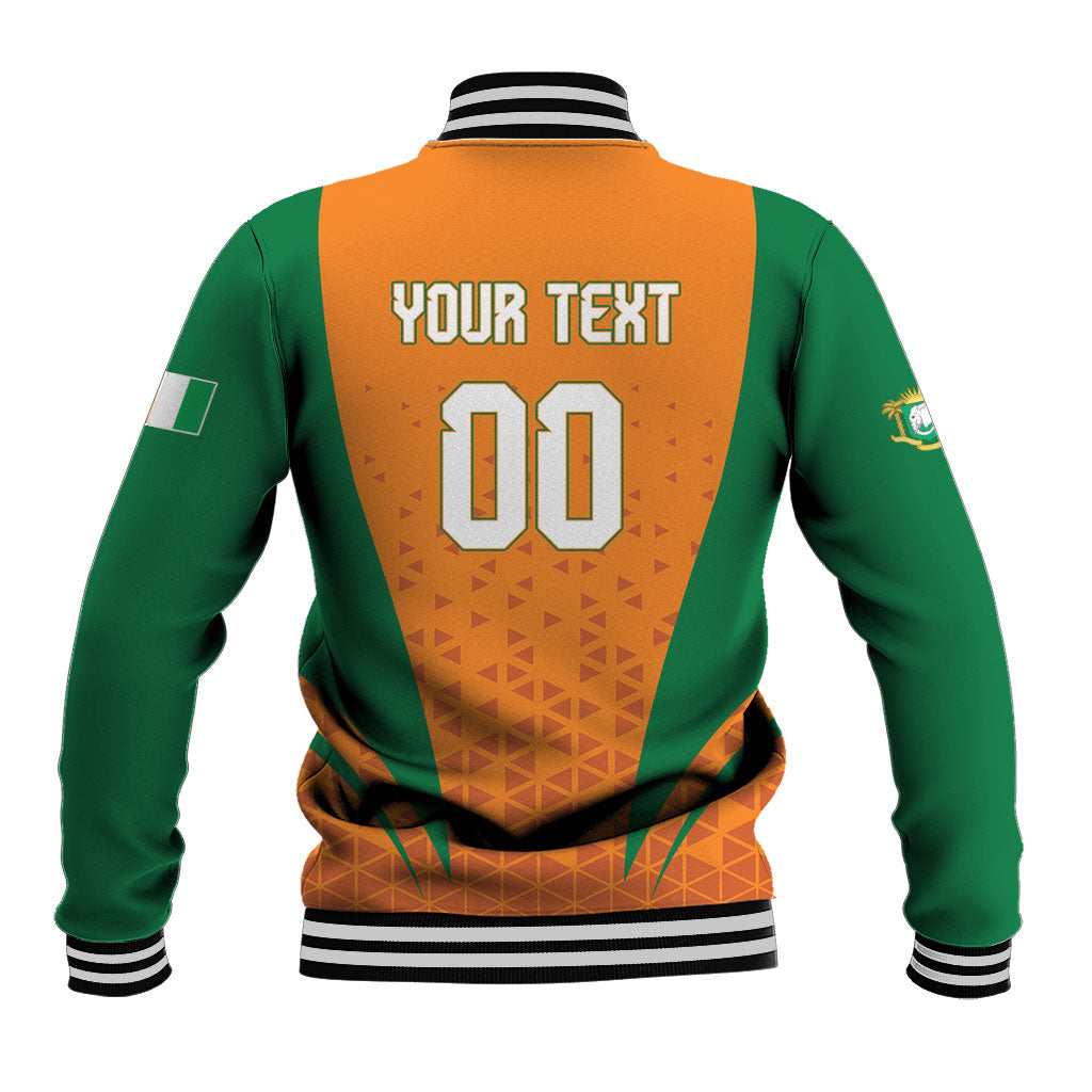 Custom Ivory Coast 2026 World Football Baseball Jacket Elephants Go Champions