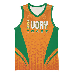 Custom Ivory Coast 2026 World Football Basketball Jersey Elephants Go Champions