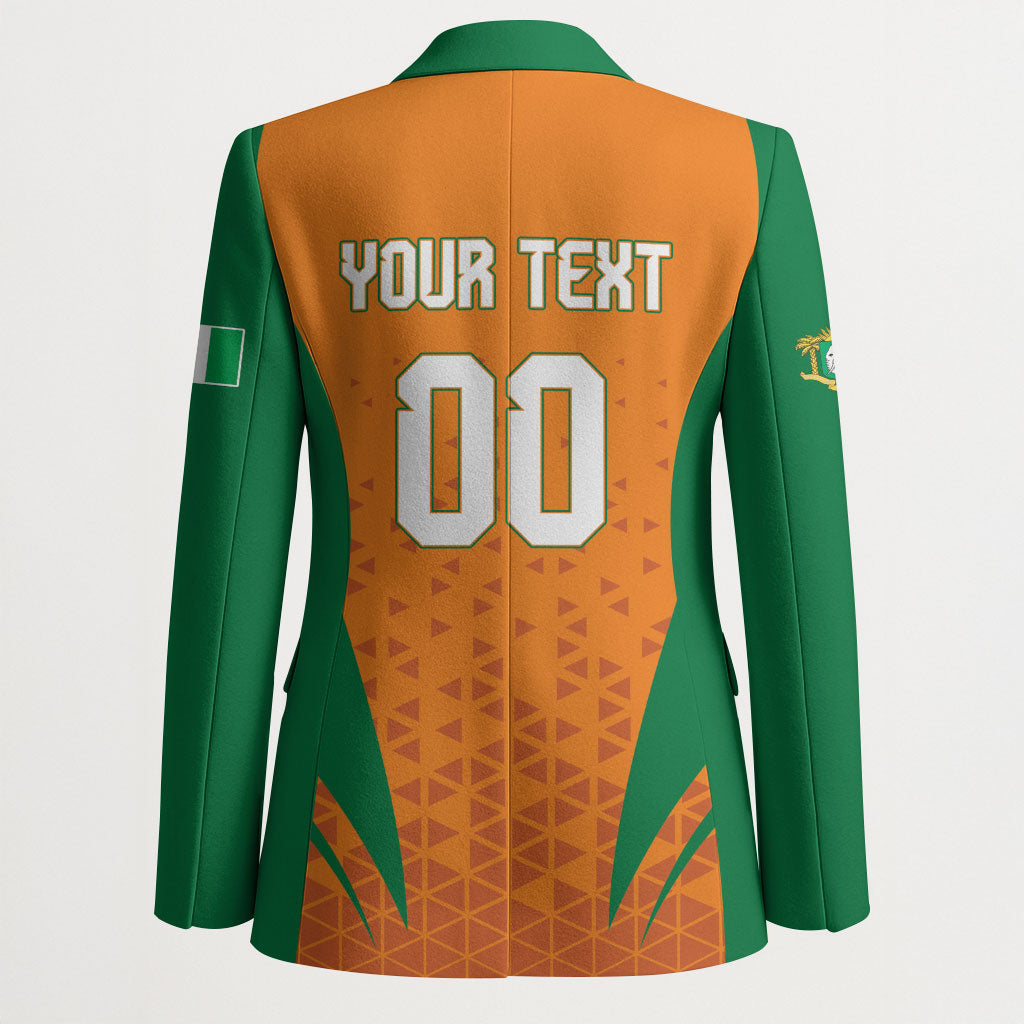 Custom Ivory Coast 2026 World Football Blazer Elephants Go Champions