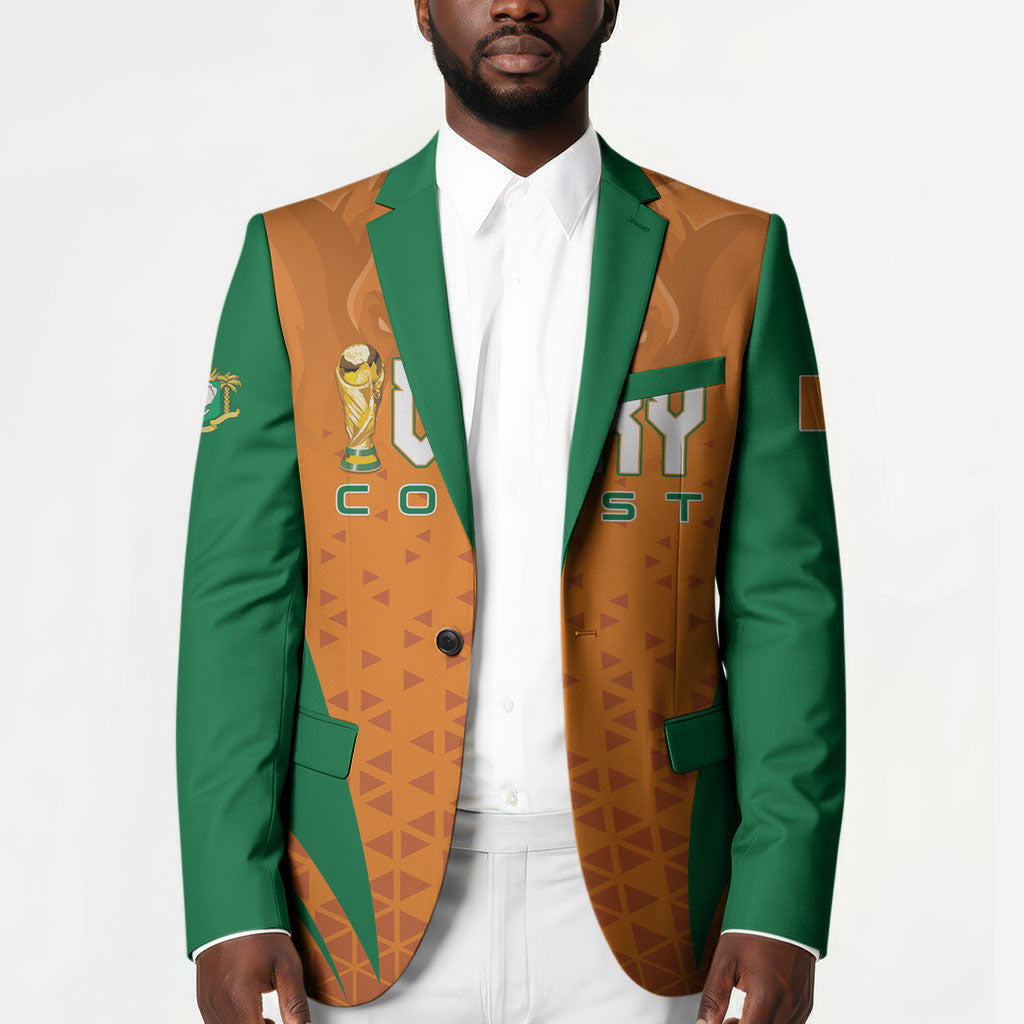 Custom Ivory Coast 2026 World Football Blazer Elephants Go Champions
