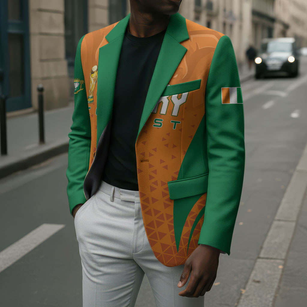 Custom Ivory Coast 2026 World Football Blazer Elephants Go Champions
