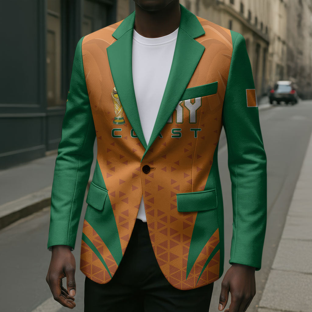 Custom Ivory Coast 2026 World Football Blazer Elephants Go Champions