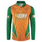 Custom Ivory Coast 2026 World Football Button Sweatshirt Elephants Go Champions