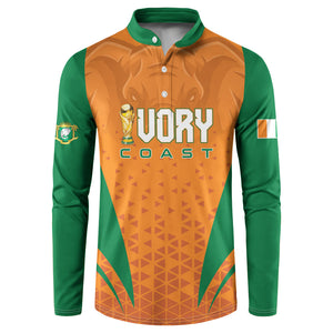 Custom Ivory Coast 2026 World Football Button Sweatshirt Elephants Go Champions