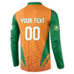 Custom Ivory Coast 2026 World Football Button Sweatshirt Elephants Go Champions