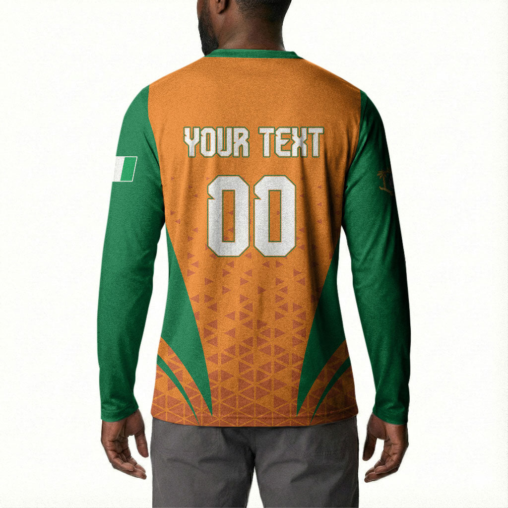 Custom Ivory Coast 2026 World Football Button Sweatshirt Elephants Go Champions