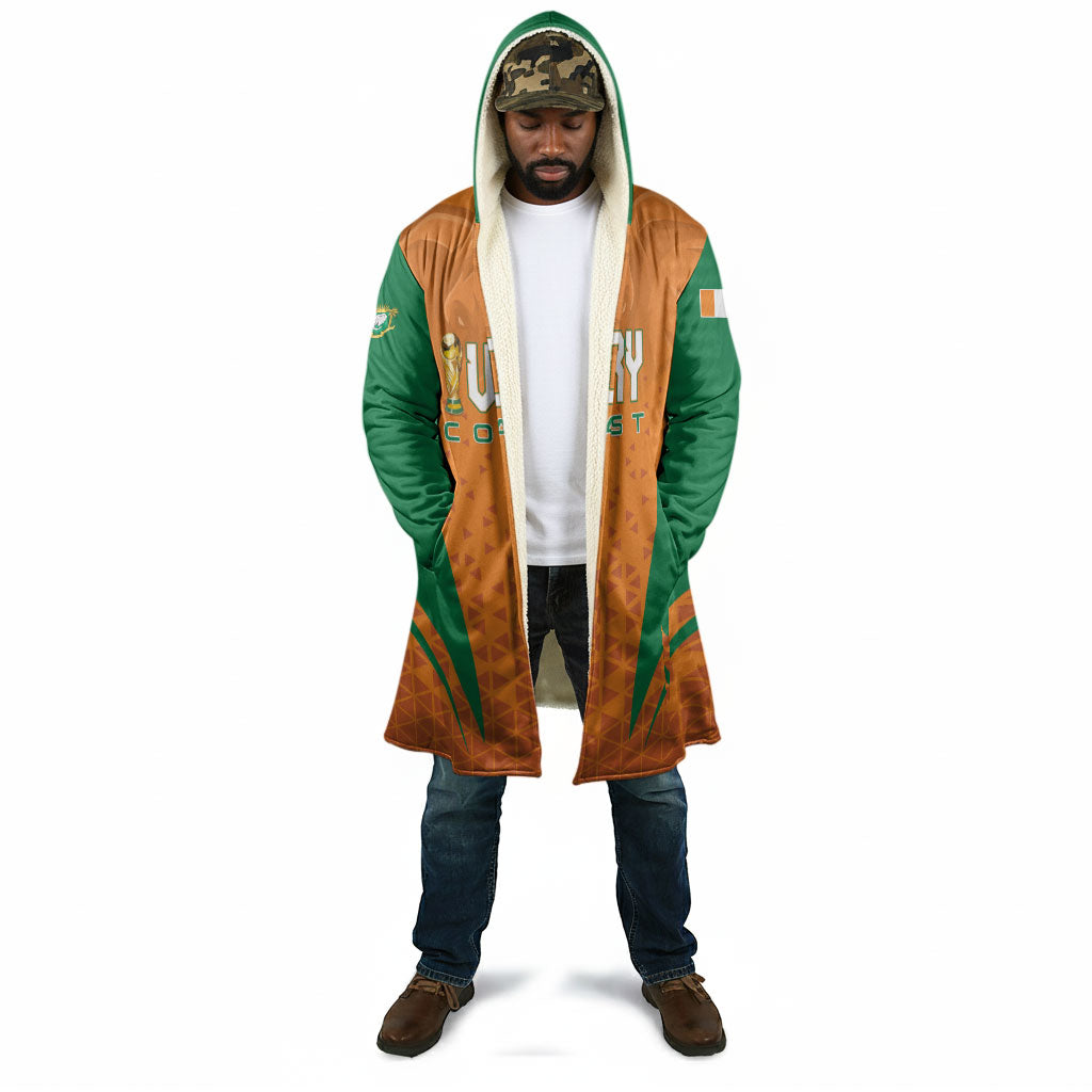 Custom Ivory Coast 2026 World Football Cloak Elephants Go Champions