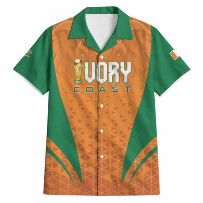 Custom Ivory Coast 2026 World Football Hawaiian Shirt Elephants Go Champions