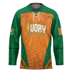 Custom Ivory Coast 2026 World Football Hockey Jersey Elephants Go Champions