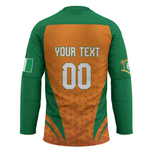 Custom Ivory Coast 2026 World Football Hockey Jersey Elephants Go Champions