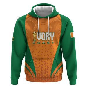 Custom Ivory Coast 2026 World Football Hoodie Elephants Go Champions