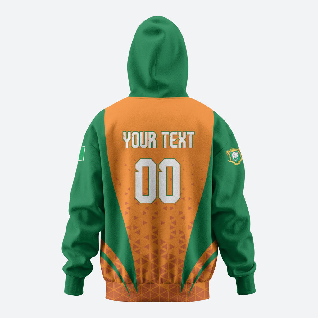 Custom Ivory Coast 2026 World Football Hoodie Elephants Go Champions