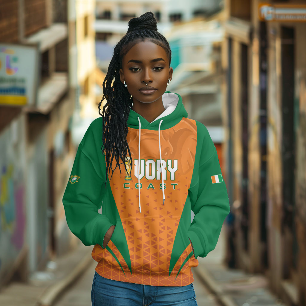 Custom Ivory Coast 2026 World Football Hoodie Elephants Go Champions