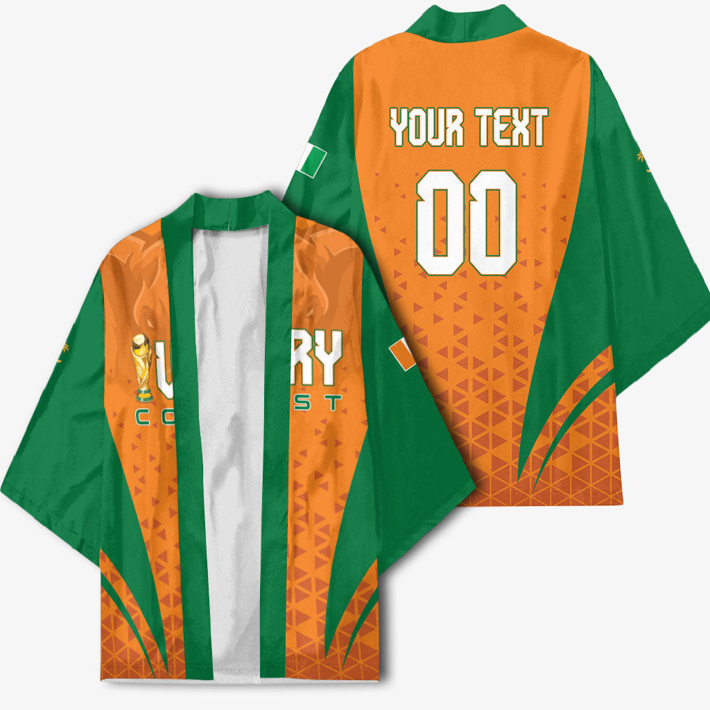 Custom Ivory Coast 2026 World Football Kimono Elephants Go Champions