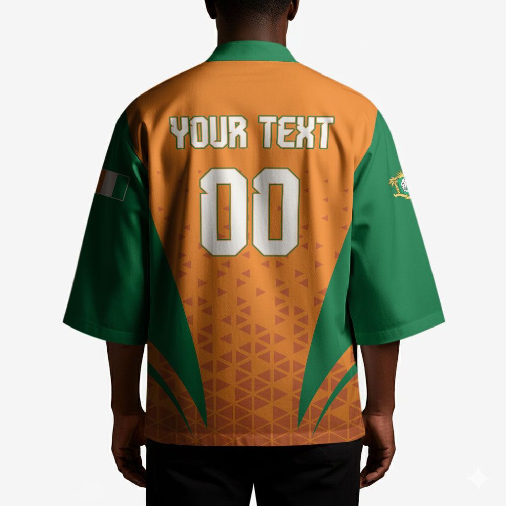 Custom Ivory Coast 2026 World Football Kimono Elephants Go Champions