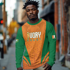 Custom Ivory Coast 2026 World Football Long Sleeve Shirt Elephants Go Champions
