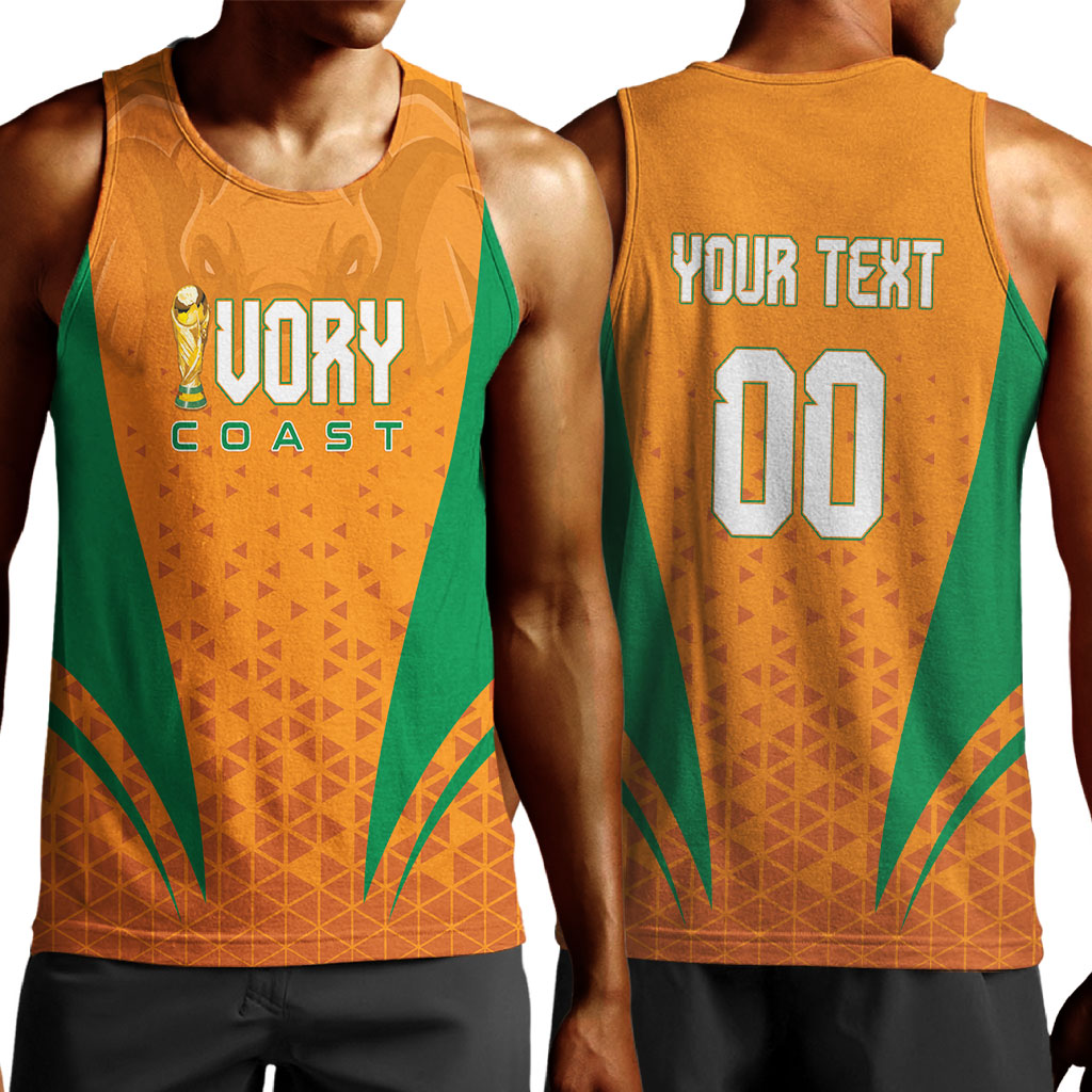Custom Ivory Coast 2026 World Football Men Tank Top Elephants Go Champions
