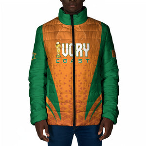 Custom Ivory Coast 2026 World Football Padded Jacket Elephants Go Champions