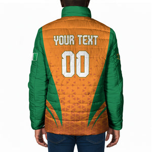 Custom Ivory Coast 2026 World Football Padded Jacket Elephants Go Champions