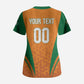Custom Ivory Coast 2026 World Football Scrub Top Elephants Go Champions